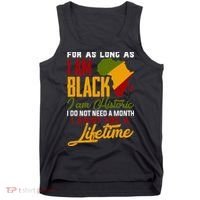 I Am Black History Lifetime Cool Black History Month Tank Top thumb 0