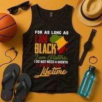 I Am Black History Lifetime Cool Black History Month Tank Top thumb 4