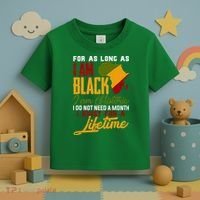 I Am Black History Lifetime Cool Black History Month Toddler T-Shirt thumb 3