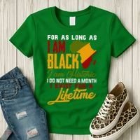 I Am Black History Lifetime Cool Black History Month Women's T-Shirt thumb 3