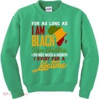 I Am Black History Lifetime Cool Black History Month Kids Sweatshirt thumb 0