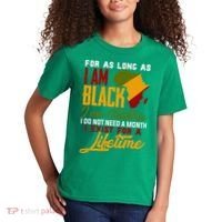 I Am Black History Lifetime Cool Black History Month Kids T-Shirt thumb 2