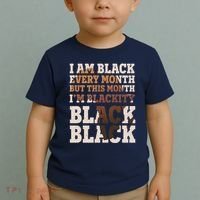 I Am Black Every Month This Month I'm Blackity Black Black Toddler T-Shirt thumb 2