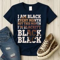 I Am Black Every Month This Month I'm Blackity Black Black Women's T-Shirt thumb 3
