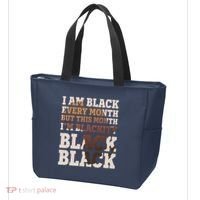 I Am Black Every Month This Month I'm Blackity Black Black Tote Bag thumb 3