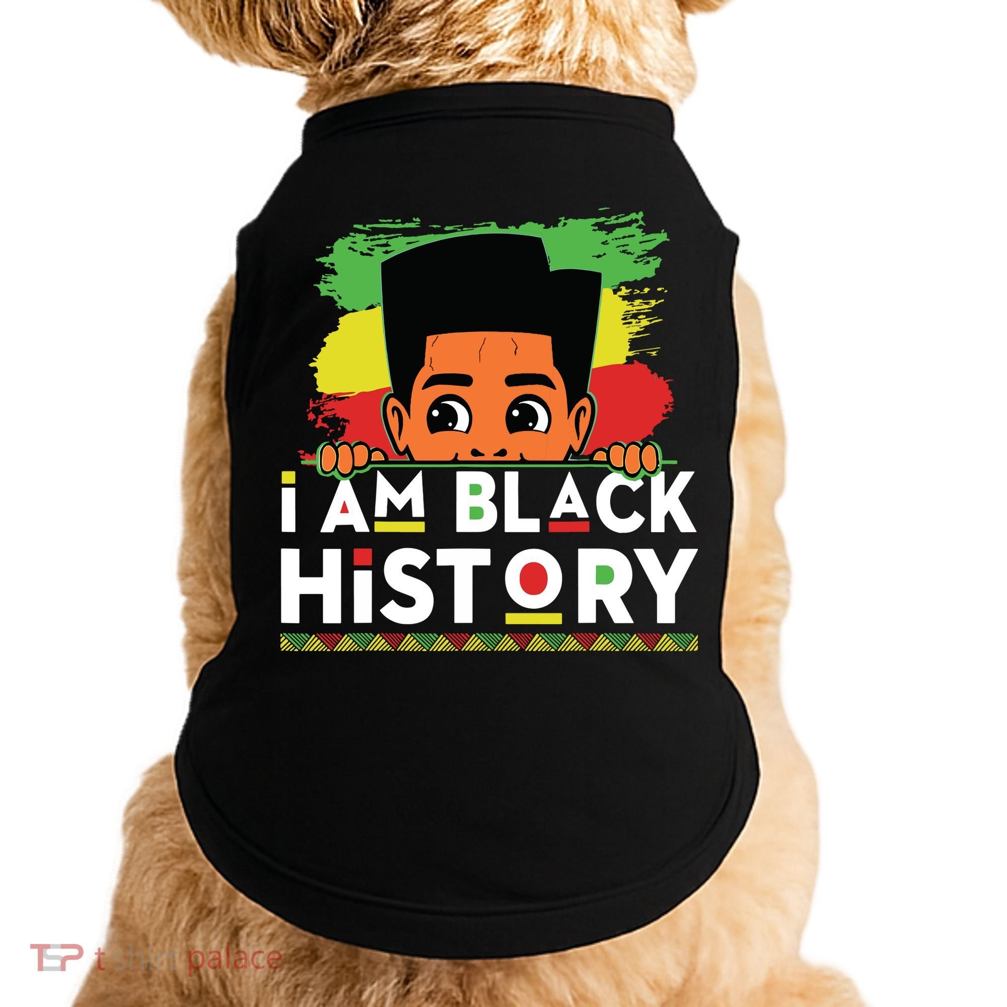 I Am Black History For Boy Black History Month Doggie Tank