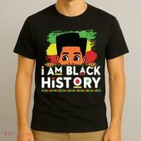 I Am Black History For Boy Black History Month T-Shirt thumb 3