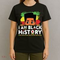 I Am Black History For Boy Black History Month T-Shirt thumb 4