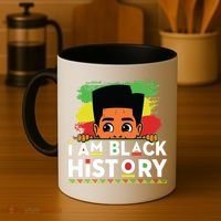 I Am Black History For Boy Black History Month Coffee Mug thumb 4