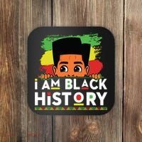 I Am Black History For Boy Black History Month Coaster thumb 0