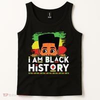 I Am Black History For Boy Black History Month Tank Top thumb 2