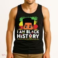 I Am Black History For Boy Black History Month Tank Top thumb 3