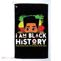 I Am Black History For Boy Black History Month Golf Towel thumb 0