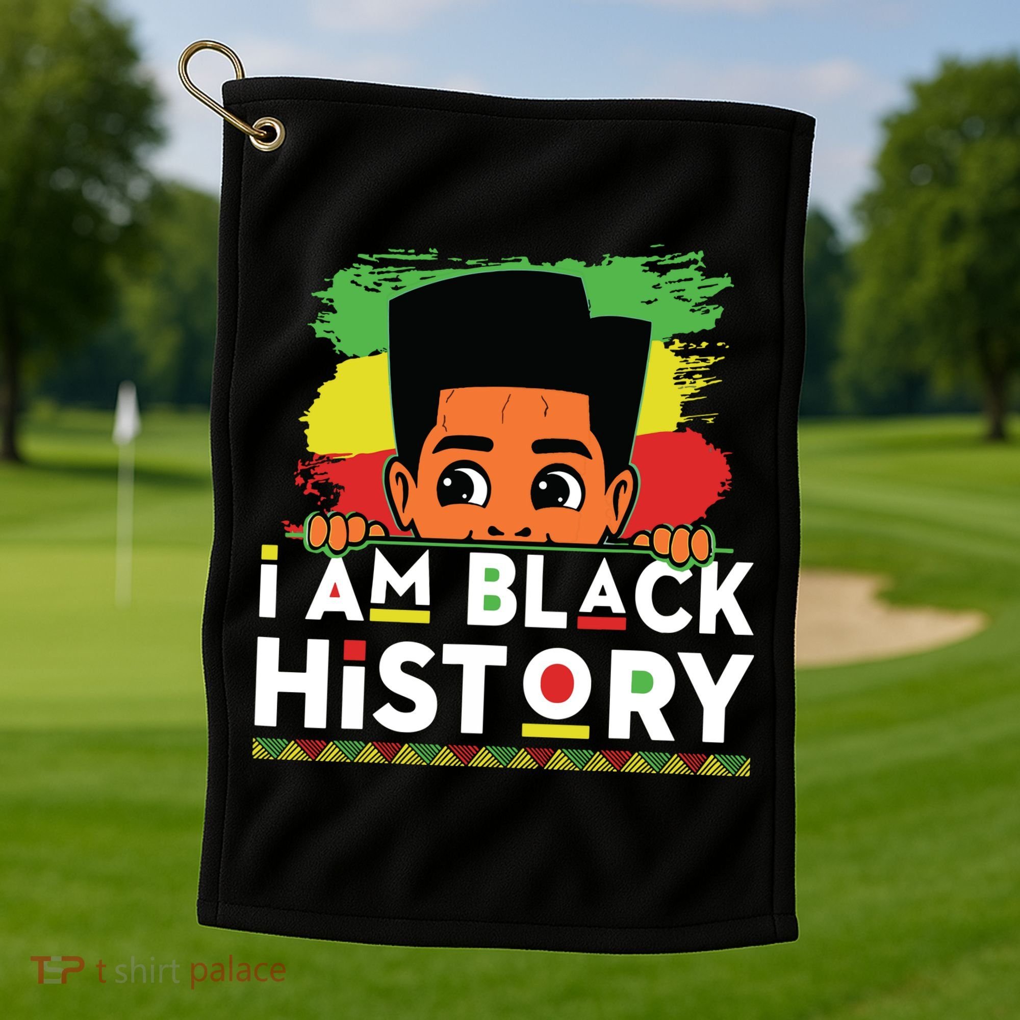 I Am Black History For Boy Black History Month Golf Towel