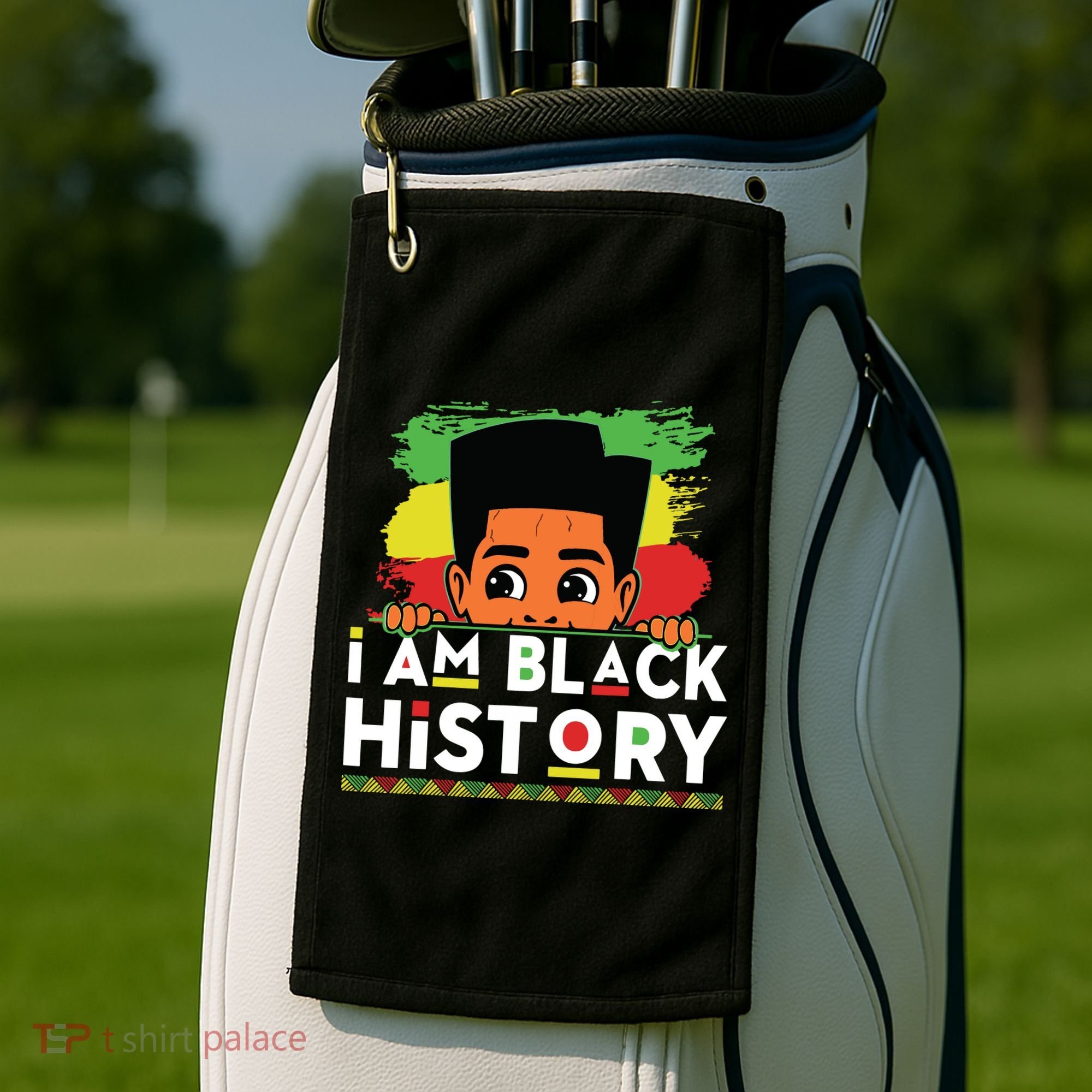 I Am Black History For Boy Black History Month Golf Towel