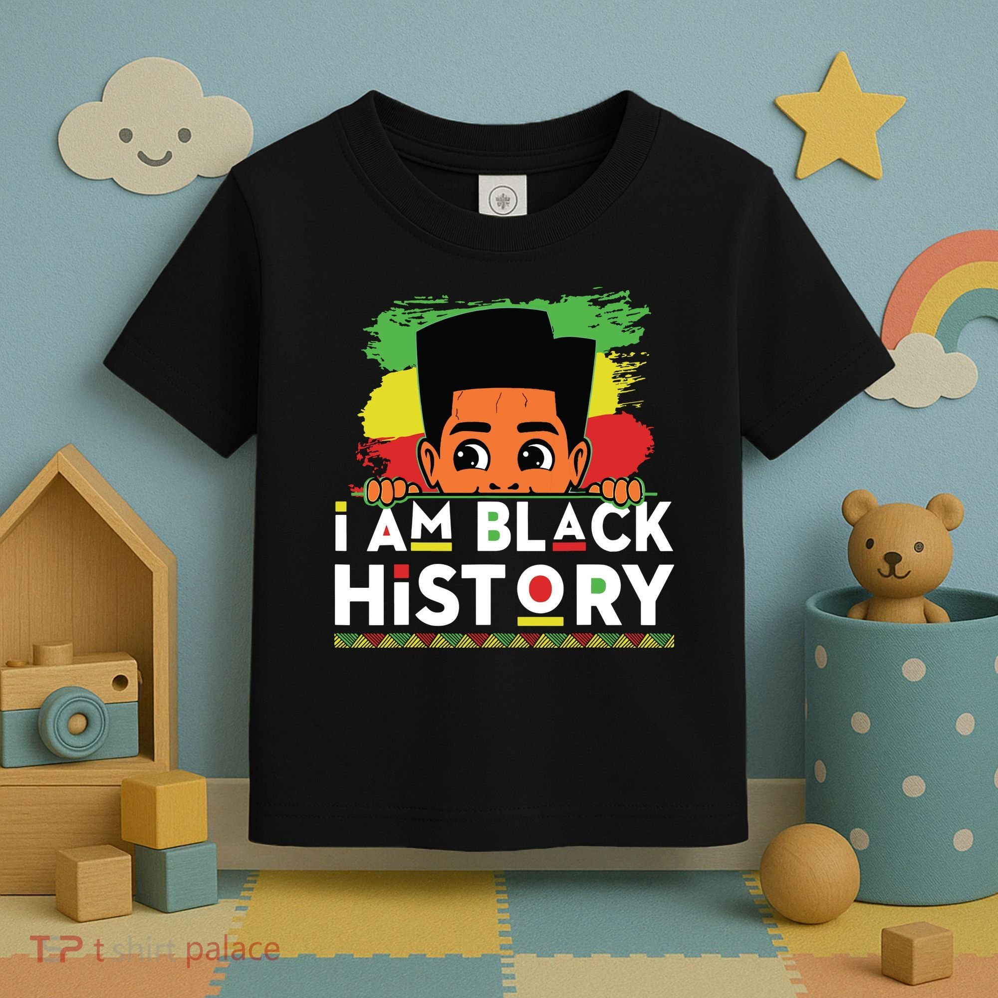 I Am Black History For Boy Black History Month Toddler T-Shirt