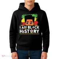 I Am Black History For Boy Black History Month Kids Hoodie thumb 4