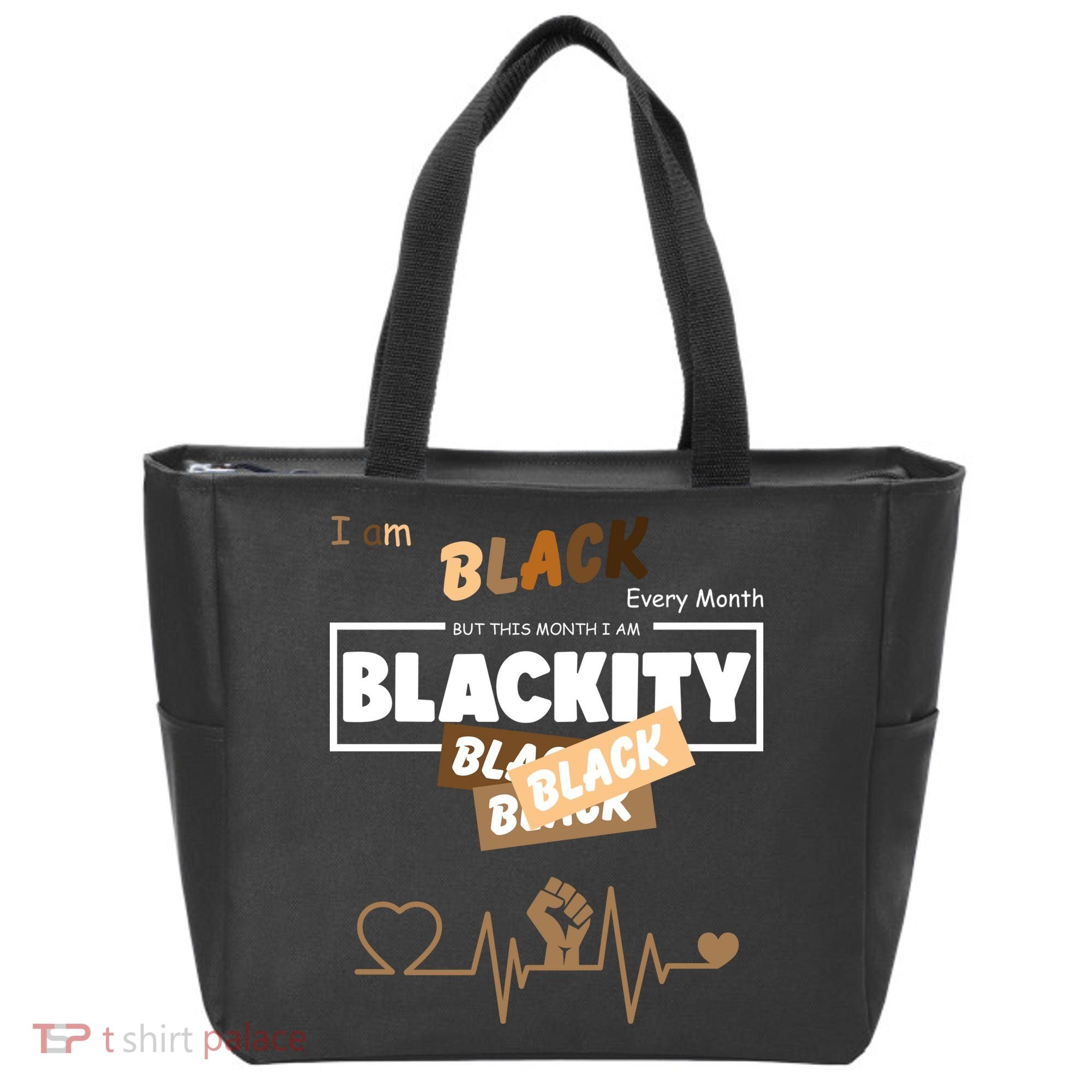 I Am Black Every Month But This Month I Am Blackity Black Tote Bag
