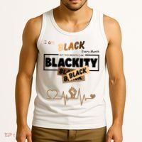I Am Black Every Month But This Month I Am Blackity Black Tank Top thumb 3