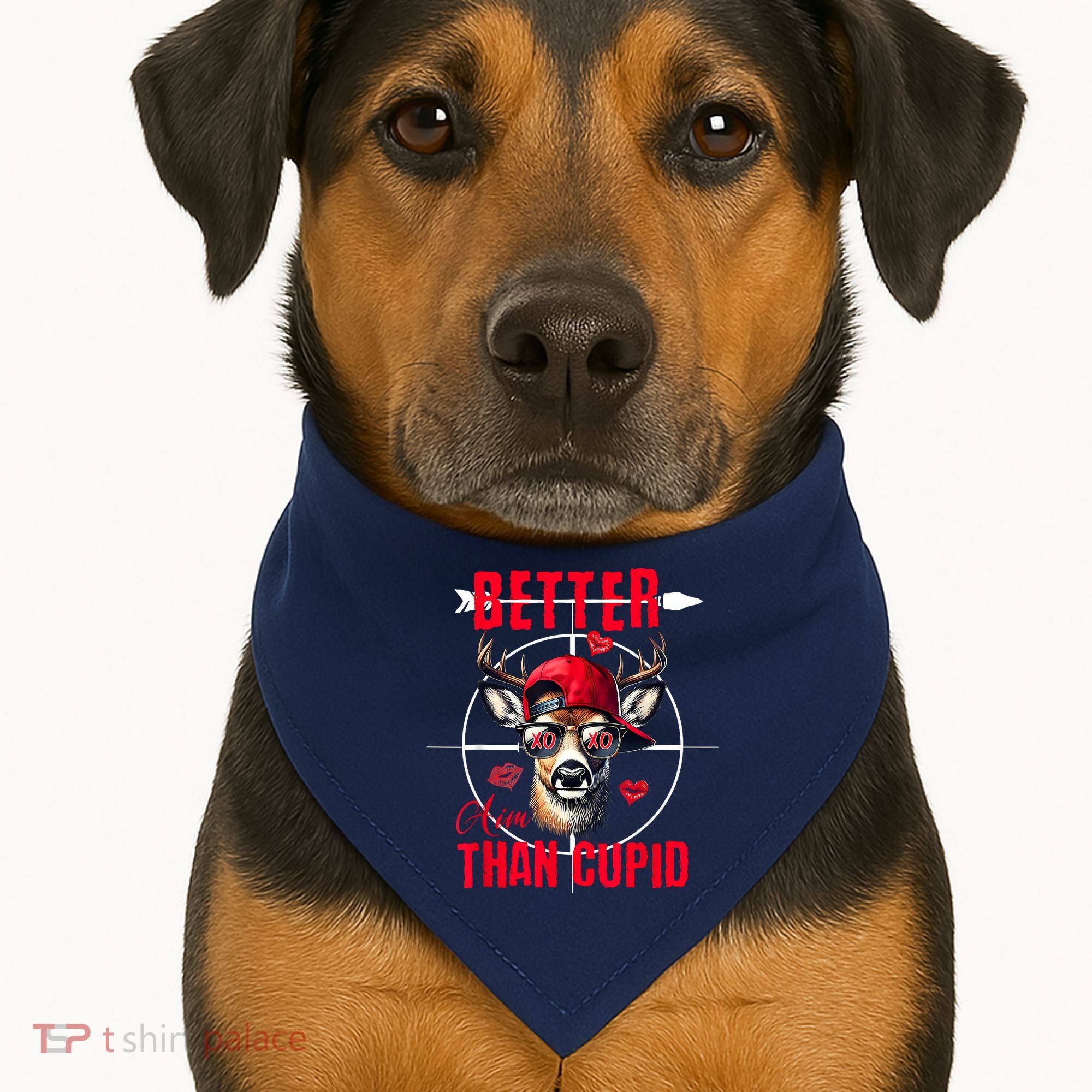 I Aim Better Than Cupid Hunting Valentine’S Day USA-Made Doggie Bandana