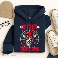 I Aim Better Than Cupid Hunting Valentine’S Day Hoodie thumb 4