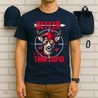 I Aim Better Than Cupid Hunting Valentine’S Day T-Shirt thumb 6