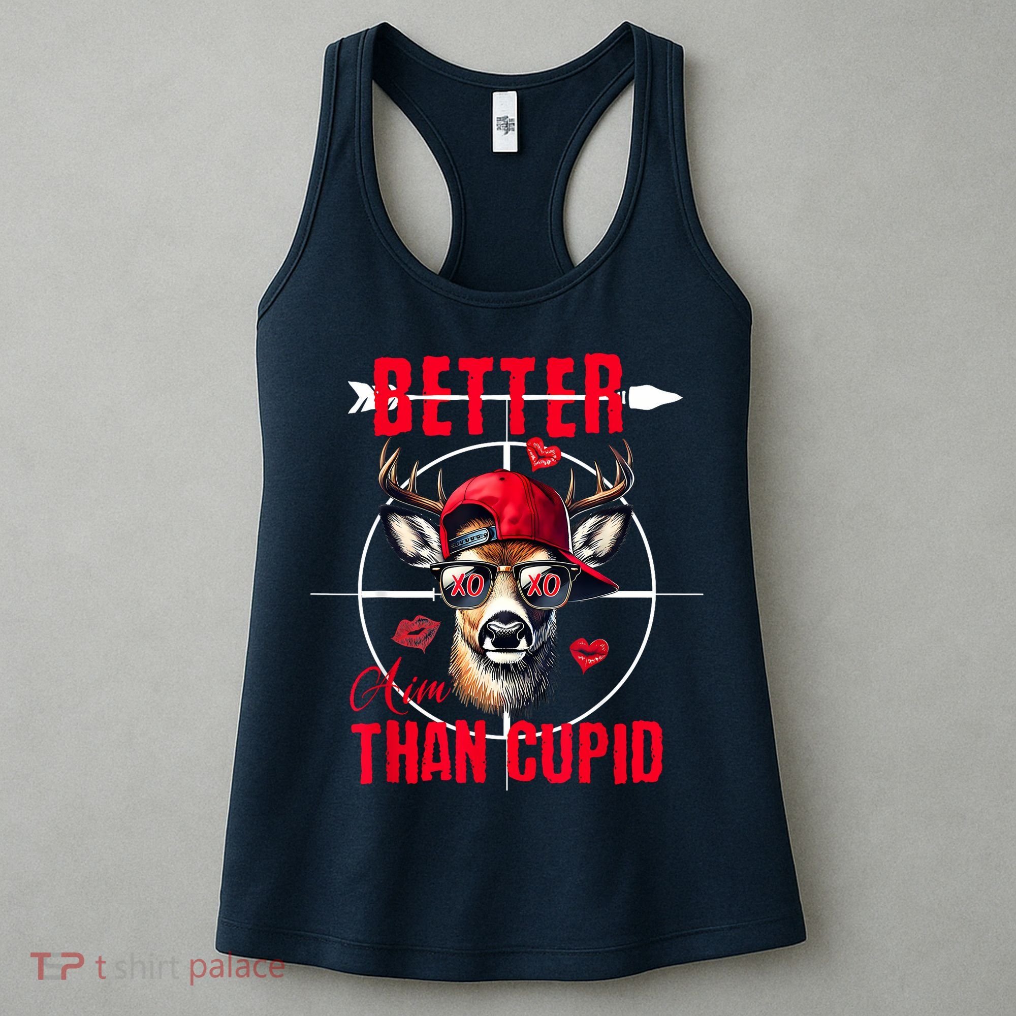I Aim Better Than Cupid Hunting Valentine’S Day Women's Tank Top