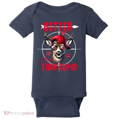 I Aim Better Than Cupid Hunting Valentine’S Day Baby Bodysuit
