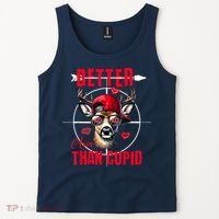 I Aim Better Than Cupid Hunting Valentine’S Day Tank Top thumb 2
