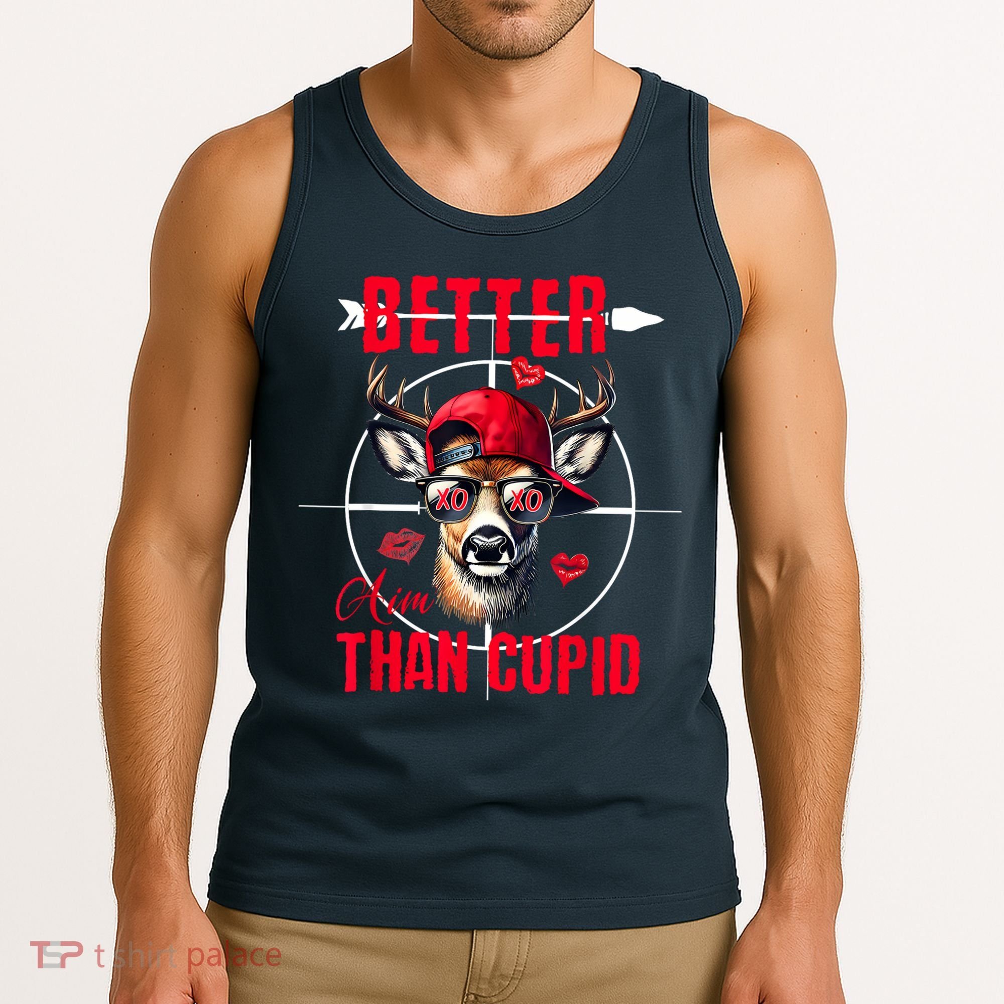 I Aim Better Than Cupid Hunting Valentine’S Day Tank Top