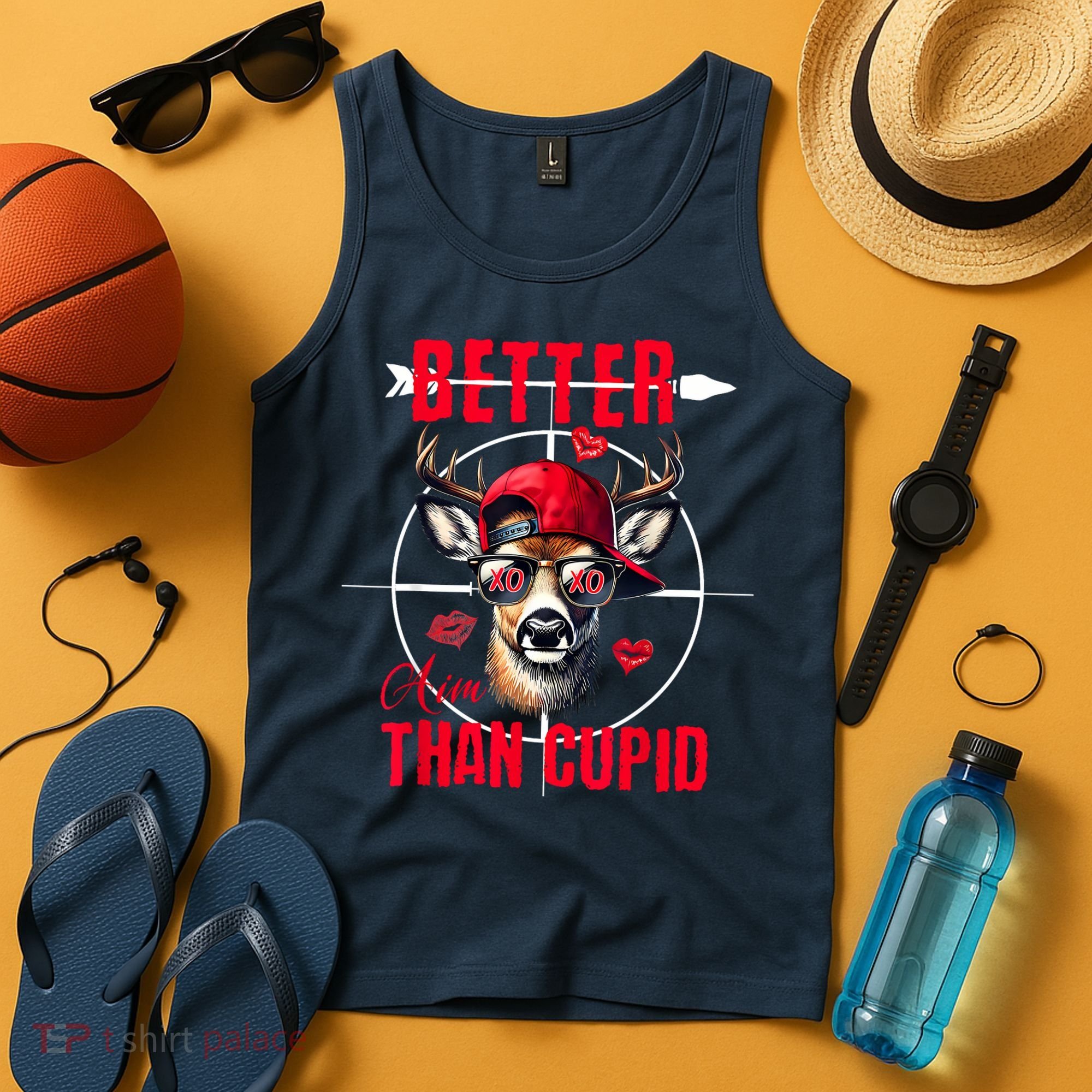 I Aim Better Than Cupid Hunting Valentine’S Day Tank Top