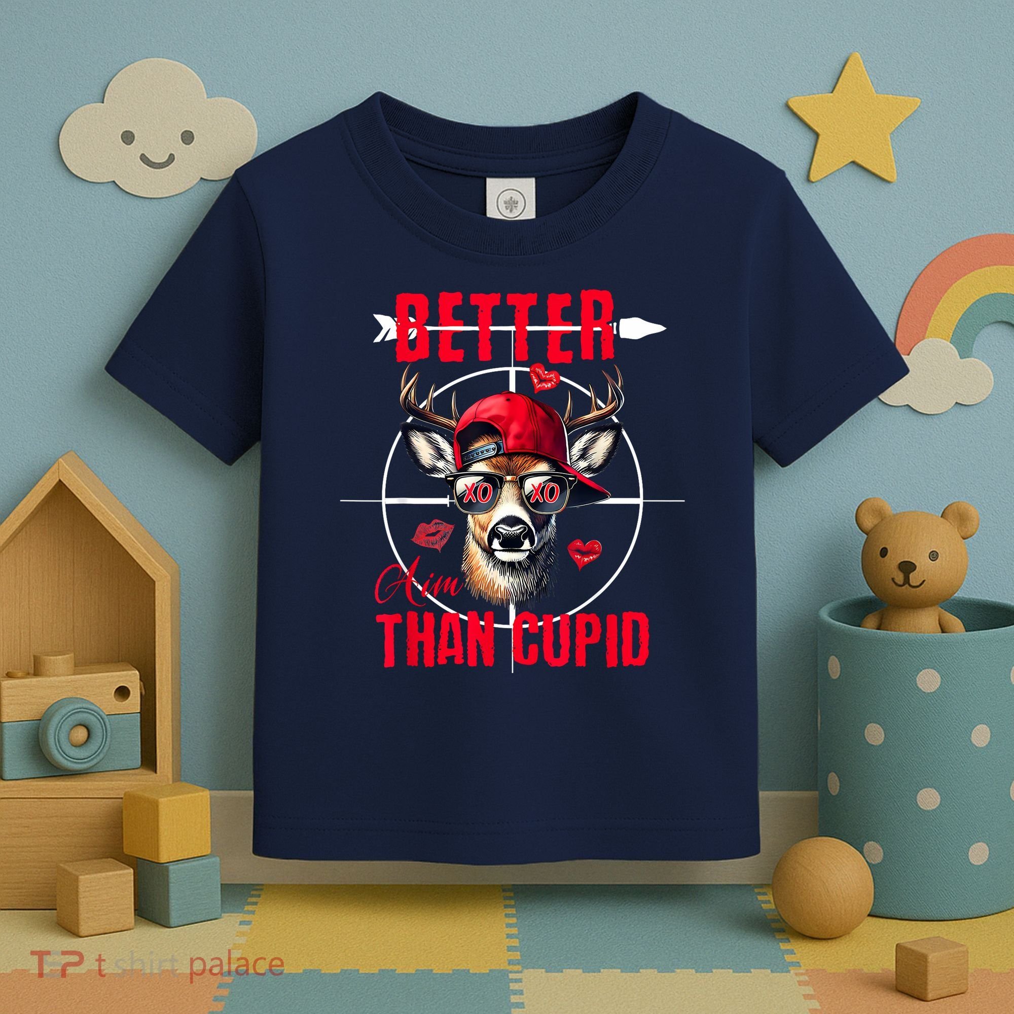 I Aim Better Than Cupid Hunting Valentine’S Day Toddler T-Shirt