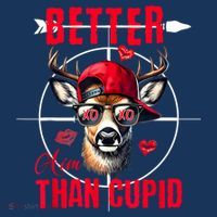 I Aim Better Than Cupid Hunting Valentine’S Day Kids Sweatshirt thumb 2