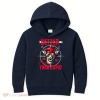 I Aim Better Than Cupid Hunting Valentine’S Day Kids Hoodie thumb 0
