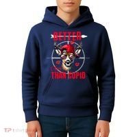 I Aim Better Than Cupid Hunting Valentine’S Day Kids Hoodie thumb 4