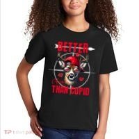 I Aim Better Than Cupid Hunting Valentine’S Day Kids T-Shirt thumb 2