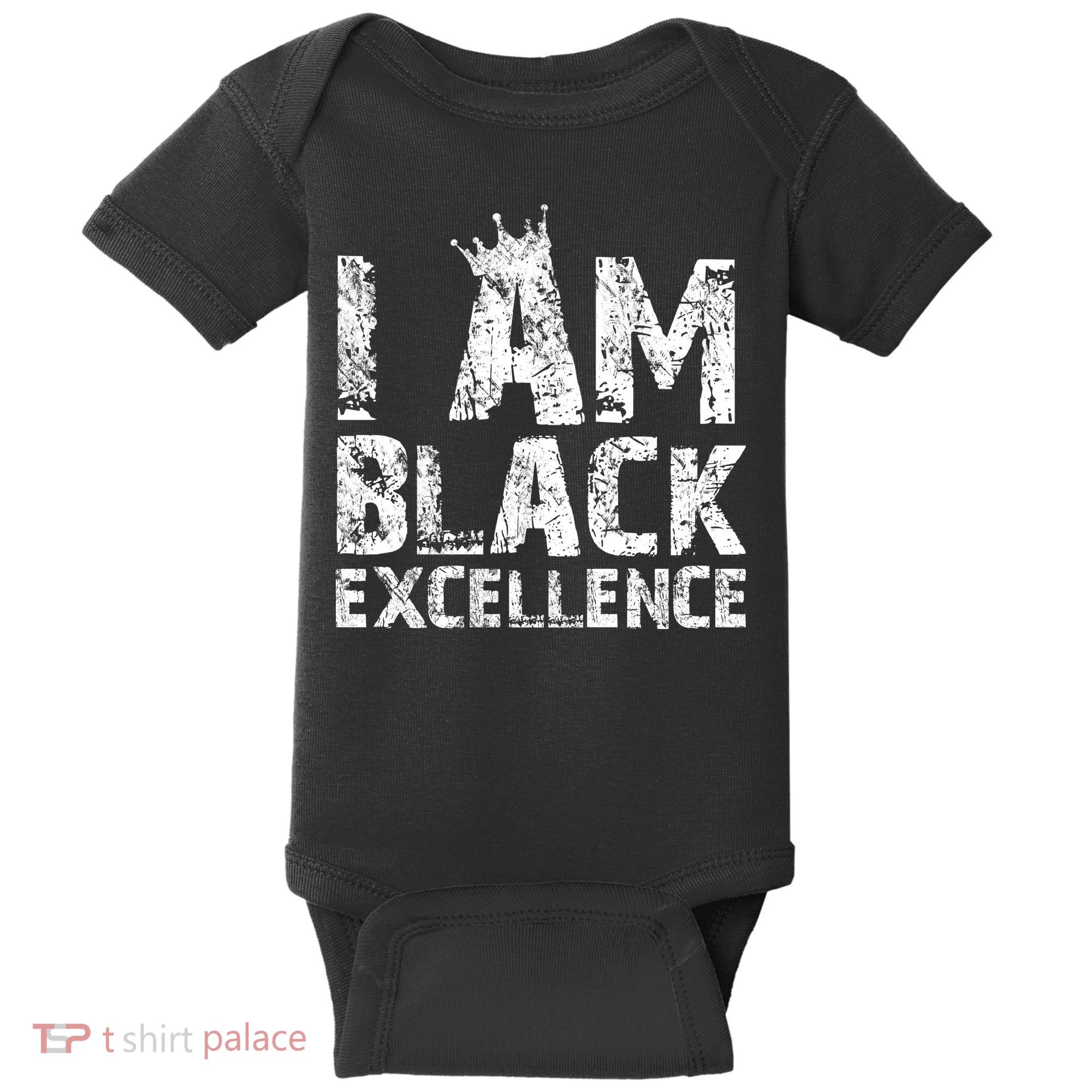 I Am Black Excellence Baby Bodysuit