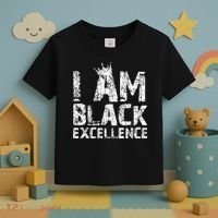 I Am Black Excellence Toddler T-Shirt thumb 3