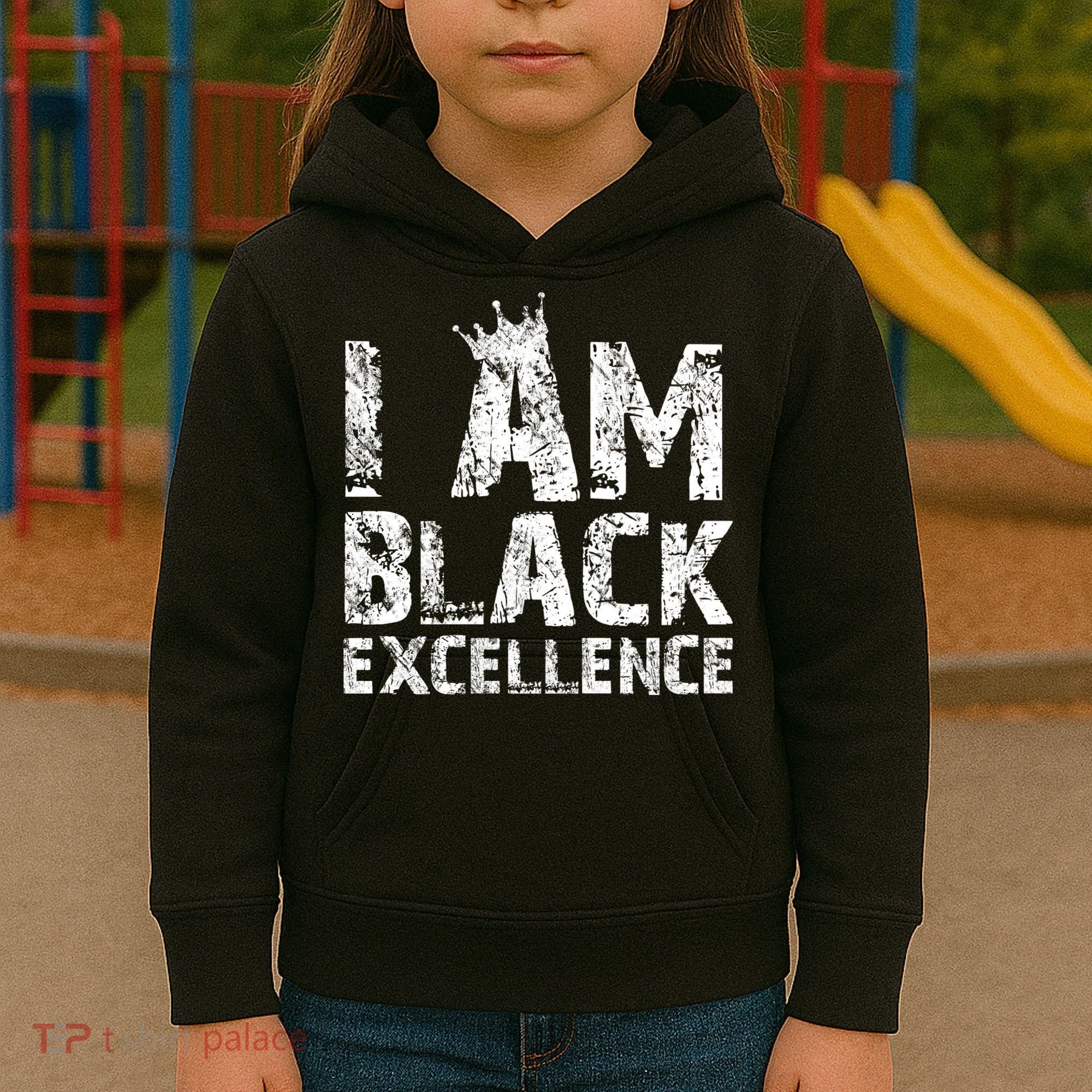 I Am Black Excellence Kids Hoodie