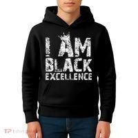 I Am Black Excellence Kids Hoodie thumb 4