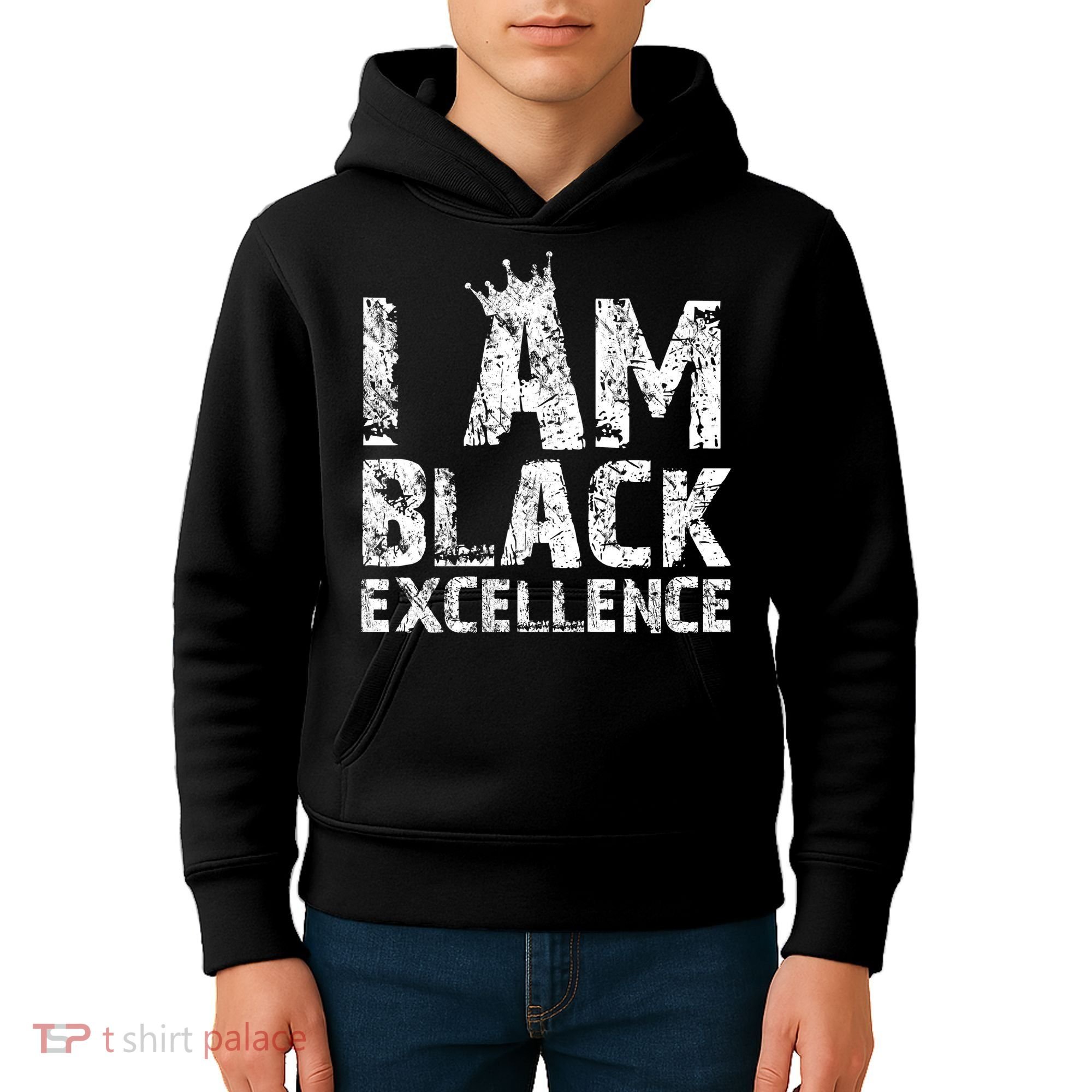 I Am Black Excellence Kids Hoodie