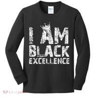 I Am Black Excellence Kids Long Sleeve Shirt thumb 0