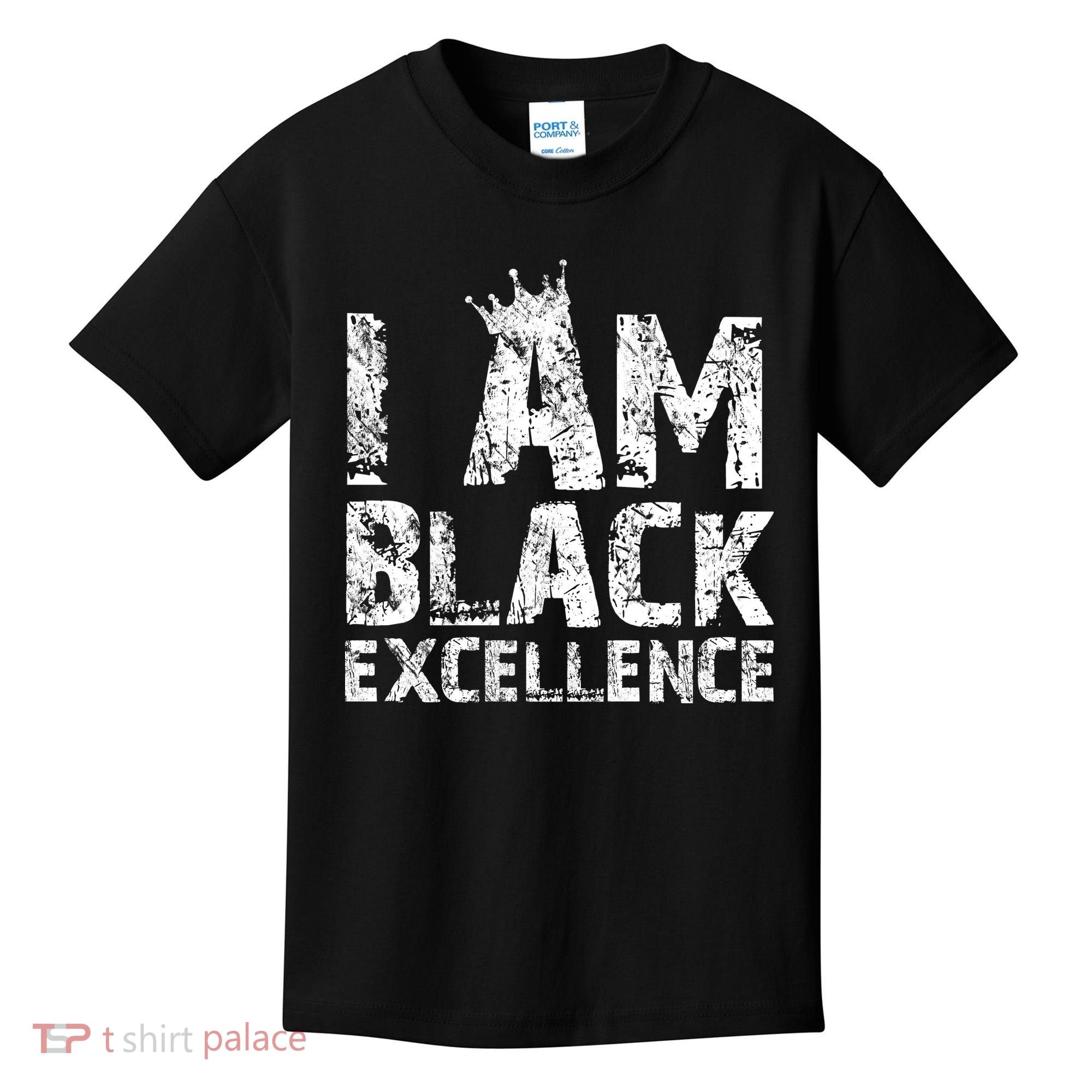 I Am Black Excellence Kids T-Shirt