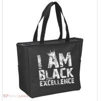 I Am Black Excellence Tote Bag thumb 2