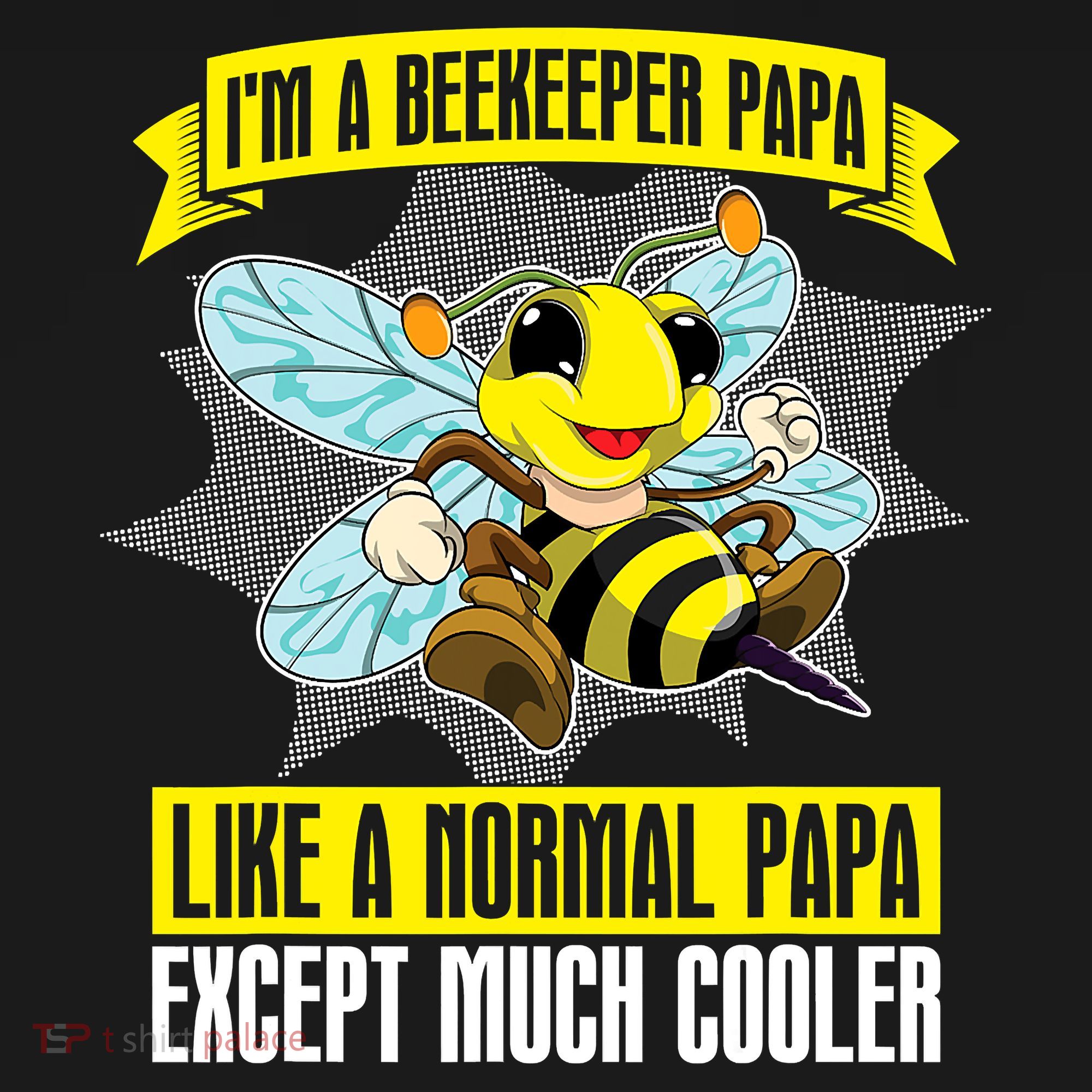 I'm A Beekeeper Papa Like A Normal Papa Cute Bee Funny Doggie Tank