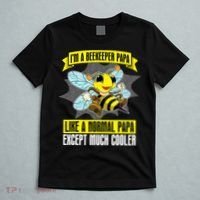 I'm A Beekeeper Papa Like A Normal Papa Cute Bee Funny T-Shirt thumb 5
