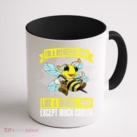 I'm A Beekeeper Papa Like A Normal Papa Cute Bee Funny Coffee Mug thumb 1