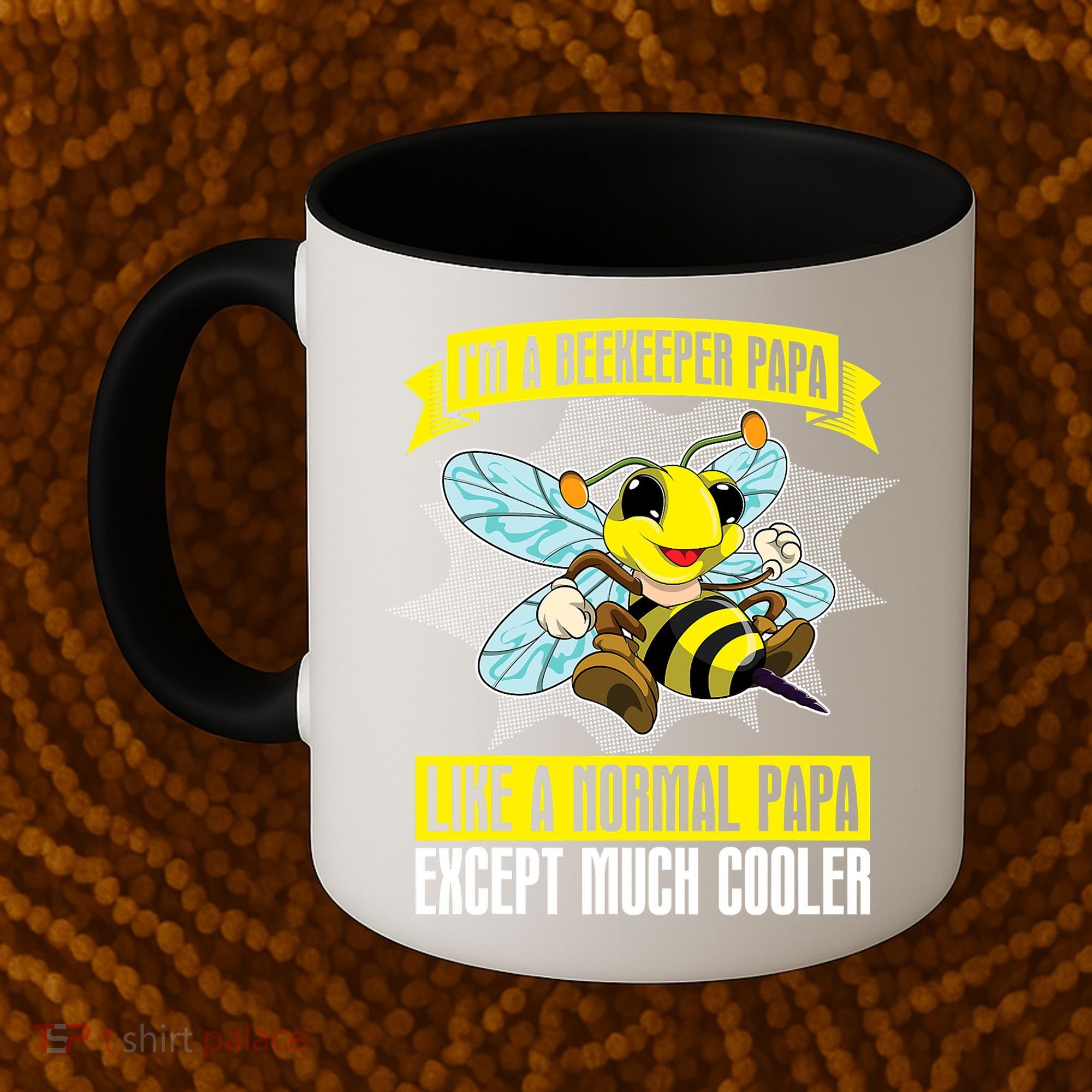 I'm A Beekeeper Papa Like A Normal Papa Cute Bee Funny Coffee Mug
