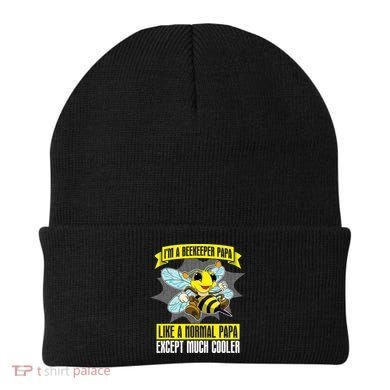 I'm A Beekeeper Papa Like A Normal Papa Cute Bee Funny Beanie