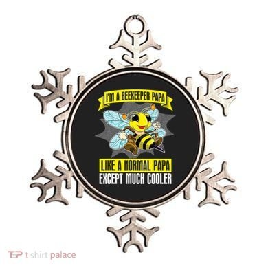 I'm A Beekeeper Papa Like A Normal Papa Cute Bee Funny Ornament
